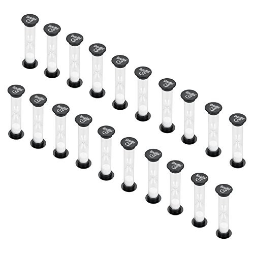 Dsmile Sand Timer 30 Seconds Plastic Hourglass Timer Set of 20