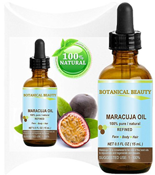 MARACUJA OIL 100  Pure   Natural Cold Pressed   Undiluted For Face Hair and Body 05 Fl Oz  15 Ml By Botanical Beauty MARACUJA OIL 100  Pure   Natural Cold Pressed   Undiluted For Face Hair and Body 05 Fl Oz  15 Ml By Botanical Beauty