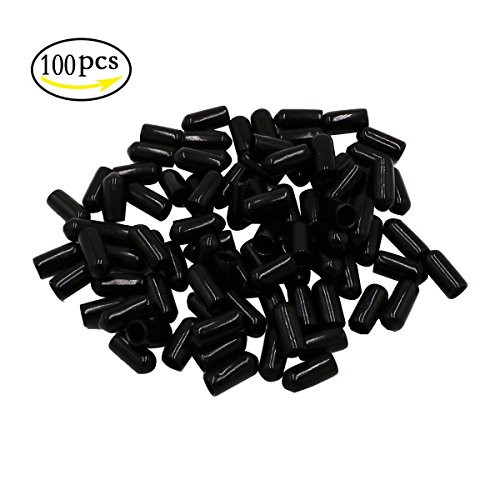 LGEGE 1 4  100 Pcs Black Screw Thread Protectors
