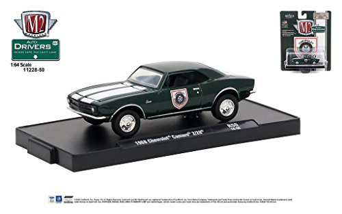 M2 Machines Auto-Drivers 1:64 R50 1968 Chevrolet Camaro Z-28 Green White Stripes M2 Machines Auto-Drivers 1:64 R50 1968 Chevrolet Camaro Z-28 Green White Stripes