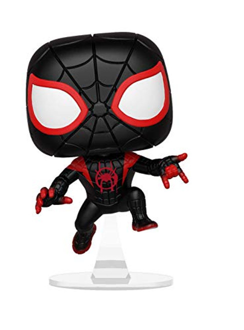 Funko Pop Marvel: Animated Spider-Man Movie - Miles Morales Spider-Man Collectible Figure, Multicolor Funko Pop Marvel: Animated Spider-Man Movie - Miles Morales Spider-Man Collectible Figure, Multicolor