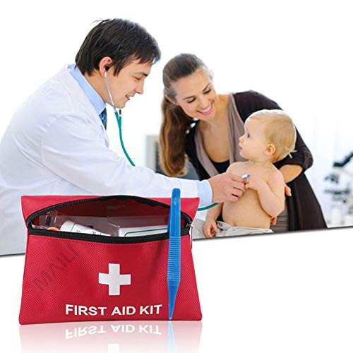 KINGSEVEN Mini First Aid Kit Compact for Emergency at Home Outdoors Car Camping Workplace Hiking & Survival