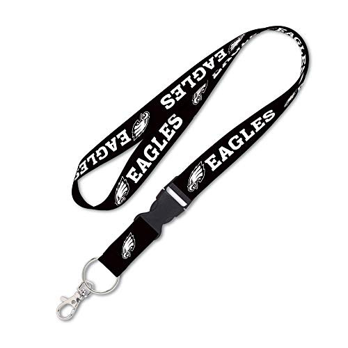 WinCraft NFL Philadelphia Eagles Lanyard w Detachable Buckle 1 Black WinCraft NFL Philadelphia Eagles Lanyard w Detachable Buckle 1 Black