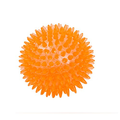 Durable Dog Toys Chew Toys Ball Interactive Squeak Training Playing Pet ToyOrange