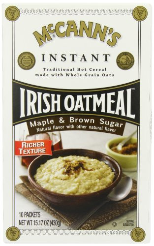 McCANN S Instant Irish Oatmeal Maple   Brown Sugar 10 Count Boxes  Pack of 6