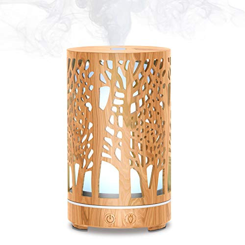 MEIDI Essential Oil Diffuser Aromatherapy Diffuser Portable Quiet Ultrasonic Aroma Cool Mist Humidifier Diffuser With Adjustable Mist Mode Fascinating LED Night Lights Auto Shut Off