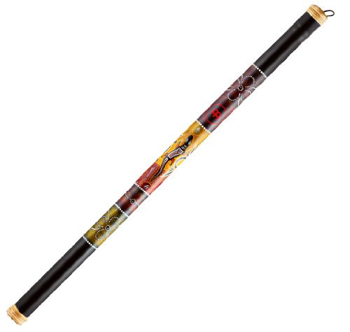 Meinl Percussion RS1BK XL 48  Bamboo Rain Stick with Extra Long Trickle Effect and Hand Painted Design