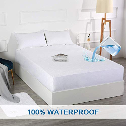 MELODIE DIRECT Full Size Breathable Mattress Protector Pad100  Waterproof Cotton Bed Mattress CoverDeep Pocket   Ultra Soft Mattress ProtectorsVinyl Free MELODIE DIRECT Full Size Breathable Mattress Protector Pad100  Waterproof Cotton Bed Mattress CoverDeep Pocket   Ultra Soft Mattress ProtectorsVinyl Free