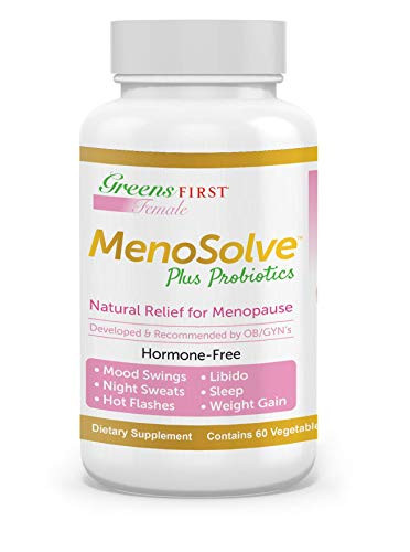 Greens First Female MenoSolve Plus Probiotics Natural Relief for Menopause 60 Capsules