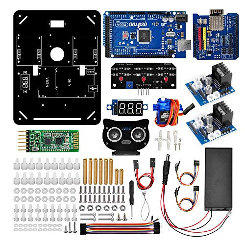Robot Car Electronics Accessaries Kit for 4WD Omni Mecanum Wheel Robotic Chassis Compatible with Arduino Mega2560  Electronic Control Kit