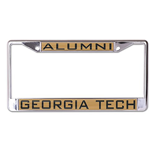 WinCraft NCAA Georgia Tech Yellow Jackets Alumni Inlaid Metal License Plate Frame 2 Tag Corners