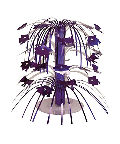 Creative Converting Cascade Graduation Centerpiece Mini Purple