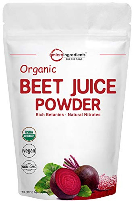 Organic Super Beet Juice Powder 2 Pounds 32 Ounce Beet Pre Workout Powder Natural Nitrates for Energy Immune System Booster Best Superfoods and Flavor for Beverage and Smoothie Water Soluble Organic Super Beet Juice Powder 2 Pounds 32 Ounce Beet Pre Workout Powder Natural Nitrates for Energy Immune System Booster Best Superfoods and Flavor for Beverage and Smoothie Water Soluble