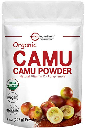 Peruvian Camu Camu Powder Organic  Natural Vitamin C Supplement Powder  8 Ounce Strongly Supports Energy and Immune System No GMOs and Vegan Friendly