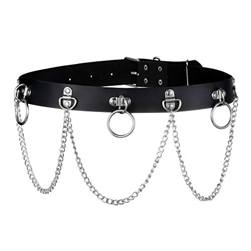 Milakoo Women PU Leather Punk Choker Necklace Goth Choker Collar Waist Belt Gothic Harness Milakoo Women PU Leather Punk Choker Necklace Goth Choker Collar Waist Belt Gothic Harness