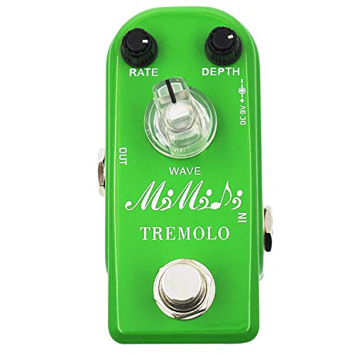 MIMIDI Tremolo Pedal Vintage Super Mini Guitar Effect Pedal True Bypass 317