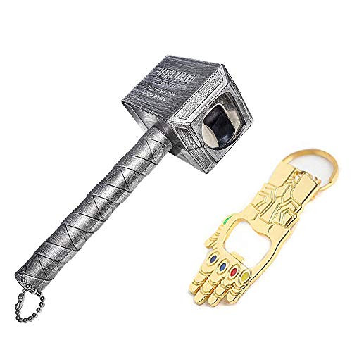 Nidavellir Mjolnir Bottle Opener Thor Hammer Bottle Opener Thor Beer Bottle Opener with Bonus Gold Infinity Gauntlet Keychain Bottle Opener Nidavellir Mjolnir Bottle Opener Thor Hammer Bottle Opener Thor Beer Bottle Opener with Bonus Gold Infinity Gauntlet Keychain Bottle Opener