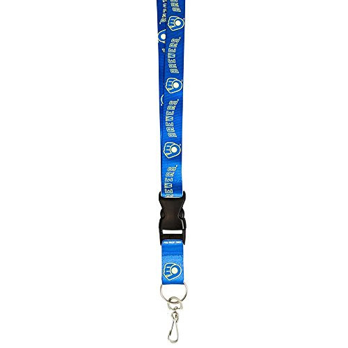 MLB Milwaukee Brewers Lanyard Light Blue