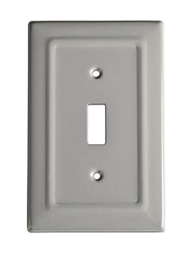 Monarch Abode 19251 Architectural Single Wall Switch Plate 1 Gang Dove Gray