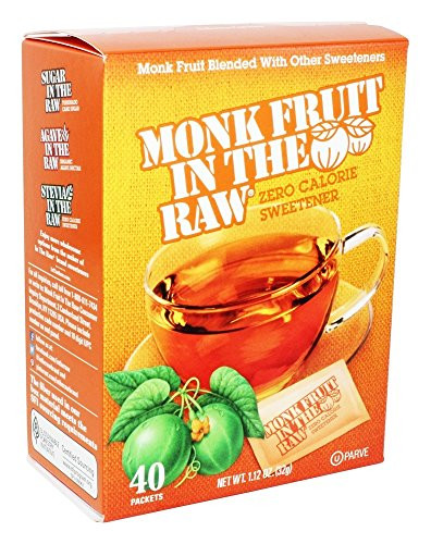 Monk Fruit in the Raw Sweeteners 40 ct  2 pack  112 Oz