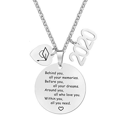 MOORAY 2020 Gaduation Gifts for Her High School Graduation Necklace Congrats Grad Jewelry for Graduates