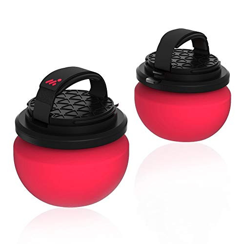 MORFBOARD Bounce Xtension Bounce Board Extension for Exercise Athletic Training and Board Sports Includes 2 Bounce Balls Deck Sold Separately LAVA  black red