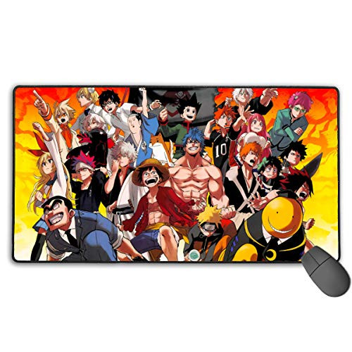 We are Jump Heroes  Jump Anime Mix  Anime Extended Rectangle Mouse Pad Non Slip Rubber Computer Game Mouse Mat  295 in X 158 in