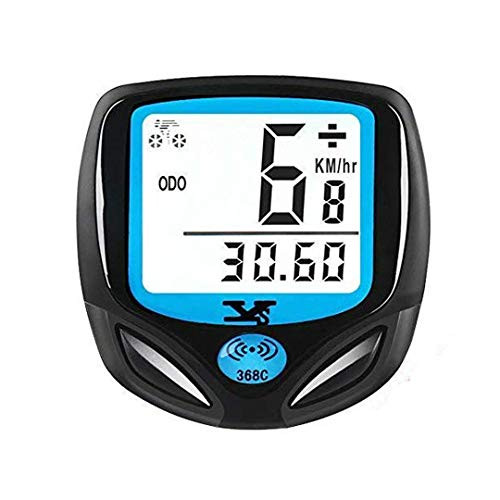 DINOKA Bike Speedometer Waterproof Wireless Bicycle Computer Bike Computer and Cycling Odometer with Automatic Wake up Multi Function LCD Backlight Display