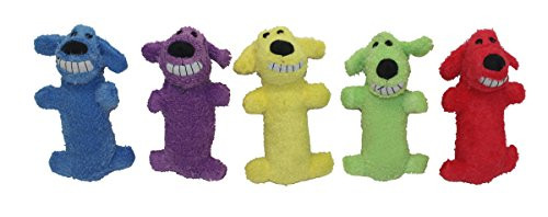 Multipet International Original Loofa Dog Mini 6 Inch Dog Toy  Assorted colors