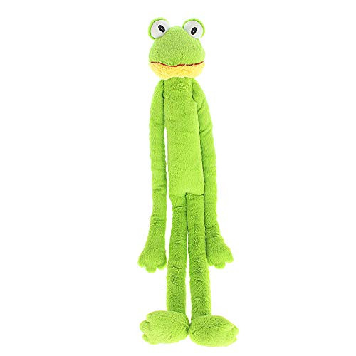 Multipet Swingin Slevin XXL Oversized 30 Inch Green Frog Plush Dog Toy