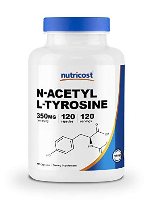 Nutricost N Acetyl L Tyrosine NALT 350mg 120 Capsules Gluten Free Non GMO Nutricost N Acetyl L Tyrosine NALT 350mg 120 Capsules Gluten Free Non GMO