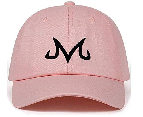 Jinhryu Majin Buu Dad Hat Snapback Cap Cotton Washed Baseball Cap for Men Women Hip Hop Dad Hat Golf caps  Pink