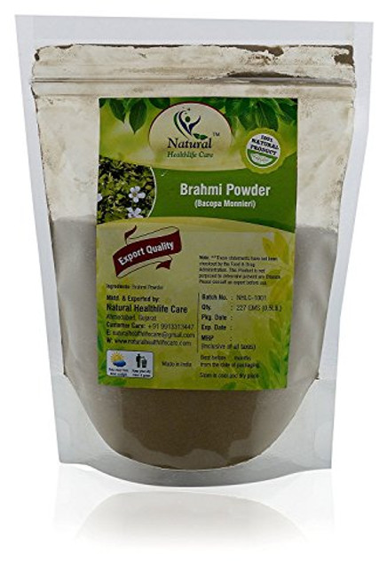 Natural Healthlife Care 100  Natural Brahmi Powder  BACOPA MONNIERI  227g    1 2 lb    8 ounces