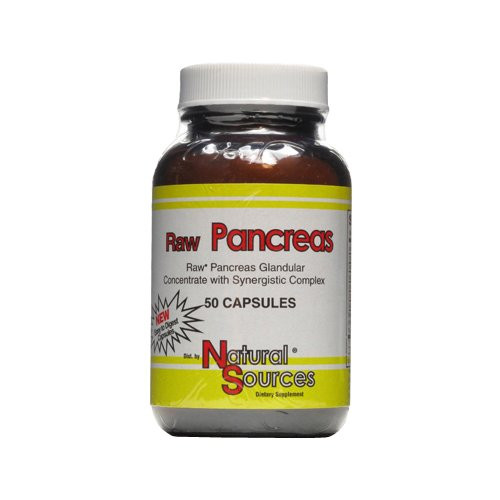 Natural Sources Raw Pancreas 50 Count
