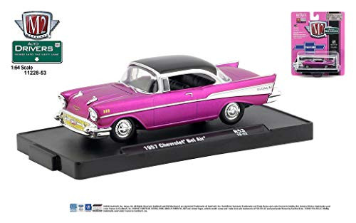 M2 Machines Auto-Drivers 1:64 R53 1957 Chevrolet Bel Air Satin Pink M2 Machines Auto-Drivers 1:64 R53 1957 Chevrolet Bel Air Satin Pink
