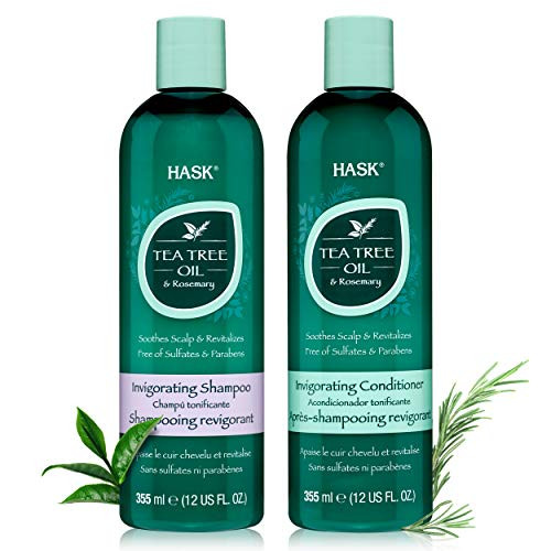 HASK TEA TREE OIL   ROSEMARY Shampoo and Conditioner Set Soothing and Restoring Scalp Care   Color safe gluten free sulfate free paraben free   1 Shampoo and 1 Conditioner