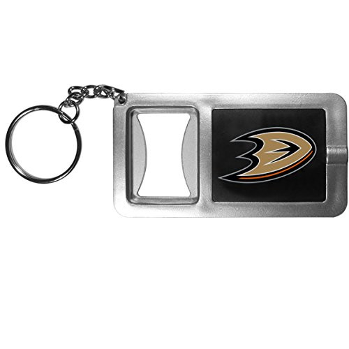 NHL Siskiyou Sports Fan Shop Anaheim Ducks Flashlight Key Chain with Bottle Opener One Size Black NHL Siskiyou Sports Fan Shop Anaheim Ducks Flashlight Key Chain with Bottle Opener One Size Black