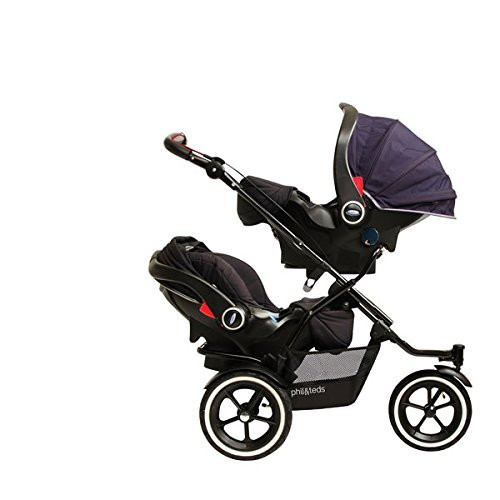 phil teds Car Seat Adapter for Graco Snugride Classic Connect to Navigator and Dot Strollers Second Seat Placement