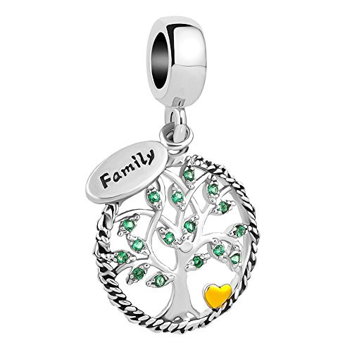 LovelyJewelry New Family Tree of Life Dangle Charm Bead for Bracelet Pendant Family LovelyJewelry New Family Tree of Life Dangle Charm Bead for Bracelet Pendant Family