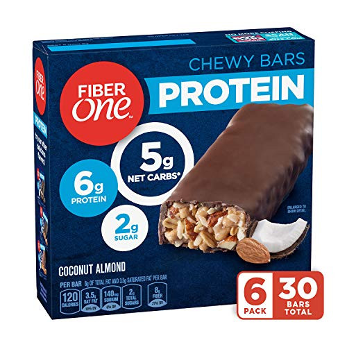 Fiber One Protein Bar Coconut Almond Chewy Bars 5 Count Fiber BarsPack of 6