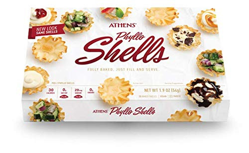 Athens Mini Fillo Dough Shells 19 Oz  54g   2 Packs 15 Shells Pack