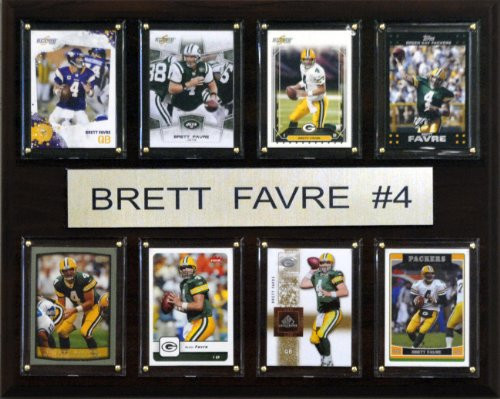 NFL Brett Favre Minnesota Vikings 8 Card Plaque