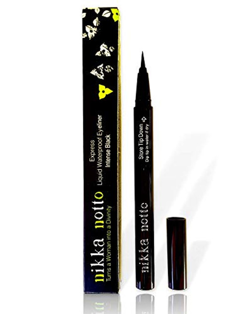 Nikka Notto Liquid Eyeliner Waterproof Black Precise Wear All Day Nikka Notto Liquid Eyeliner Waterproof Black Precise Wear All Day
