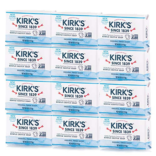 Kirk s Original Coco Castile Soap 4 Ounces  12 Pack