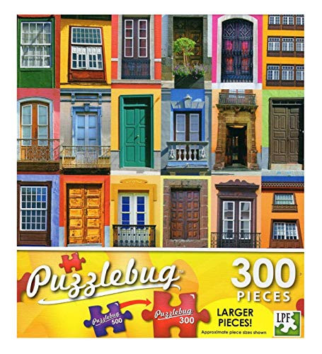 Puzzlebug Colorful Windows - 300 Piece Jigsaw Puzzle