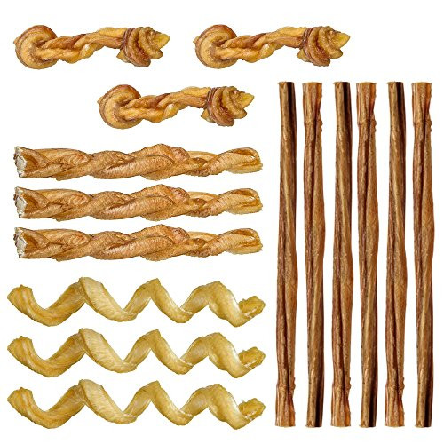 Pawstruck Mini Bully Stick Variety Pack 15 Low Odor Bully Sticks for Toy Breeds Small Dogs Best Beef Pizzle Stix Dog Treats Natural Dental Dog Chews Straight Steer Spring Braid Barbell Pawstruck Mini Bully Stick Variety Pack 15 Low Odor Bully Sticks for Toy Breeds Small Dogs Best Beef Pizzle Stix Dog Treats Natural Dental Dog Chews Straight Steer Spring Braid Barbell