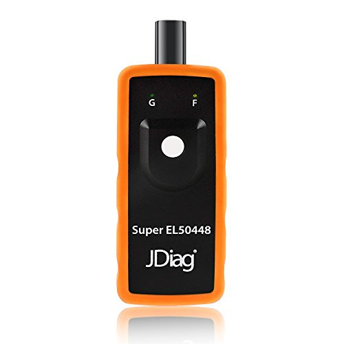 JDIAG Super EL50448 TPMS Reset Tool 2IN1 Compatible with F ord and GM Tire Pressure Relearn Sensor TPMS Tire Relearn Tool  Orange