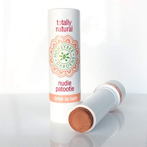 Honeybee Gardens Tinted Lip Balm  Nudie Patootie    Organic Vegan Gluten Free