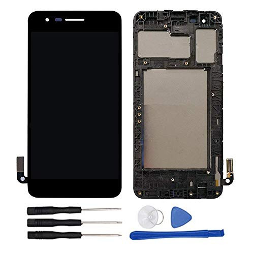 Replacement Assembly for LG Aristo 2 Plus X212 T Mobile X212TA X212TAL LCD Display Touch Screen Digitizer Black   Frame