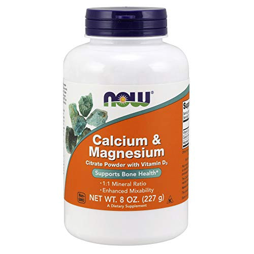 NOW Supplements Calcium Magnesium Citrate Powder with Vitamin D3 Supports Bone Health* 8 Ounce NOW Supplements Calcium Magnesium Citrate Powder with Vitamin D3 Supports Bone Health* 8 Ounce